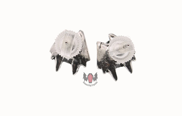 Black Heart Studs Earrings E208 Alchemy Gothic