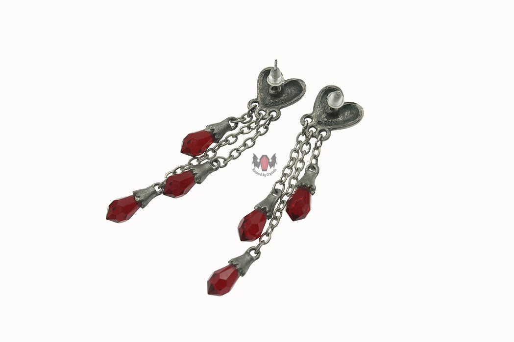 Bleeding Heart Earrings E272 Alchemy Gothic