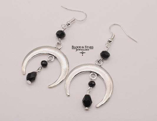 Crescent Moon Witch Earrings