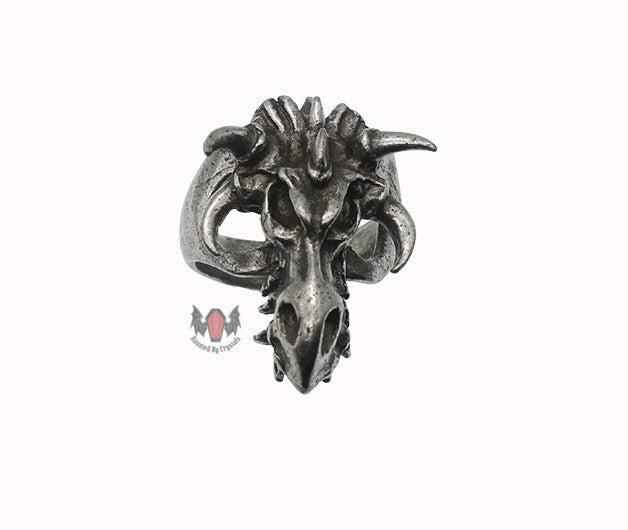 Dragonskull Ring R84 Size Y Alchemy Gothic