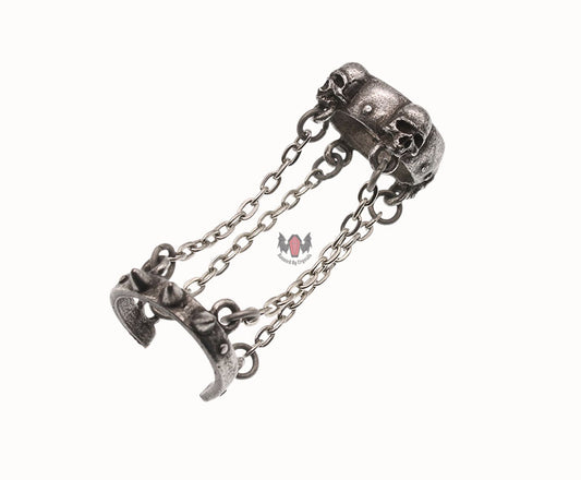 Doom Fetter Shackle Ring R98 Size Y Alchemy Gothic