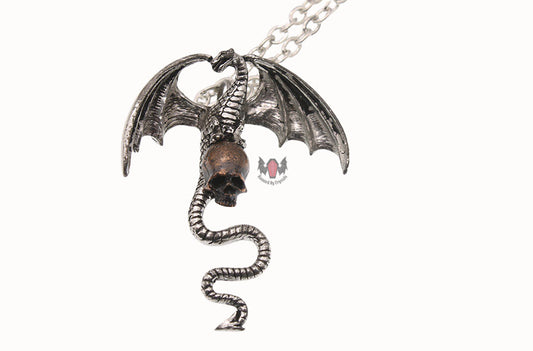 Dragon of the Dark Past Necklace P326 Alchemy Gothic