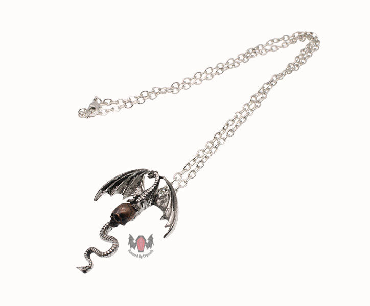 Dragon of the Dark Past Necklace P326 Alchemy Gothic