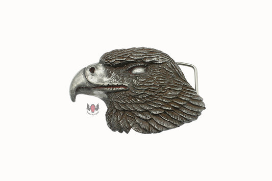 Eagle Belt Buckle PAGAN Pewter Silver Brown