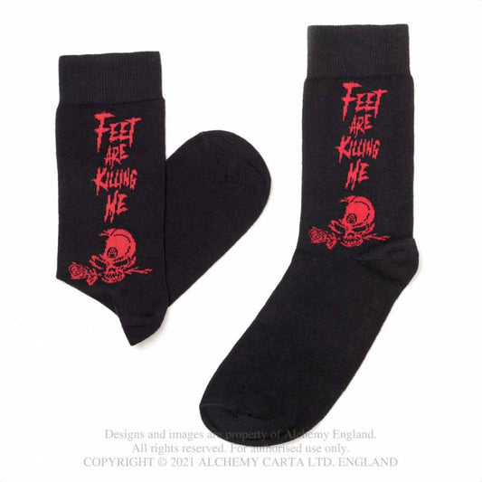 Feet Are Killing Me Gothic Socks