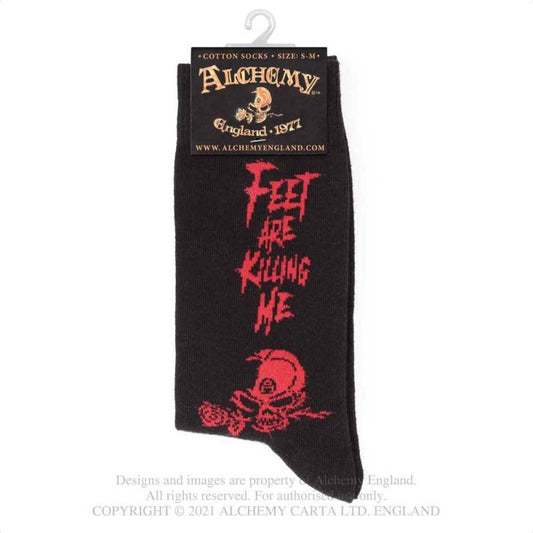 Feet Are Killing Me Gothic Socks