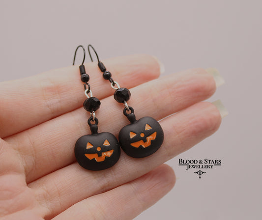 Halloween Pumpkin Spooky Earrings