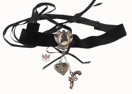 Memento For A Highwayman Choker Necklace P641 Alchemy Gothic