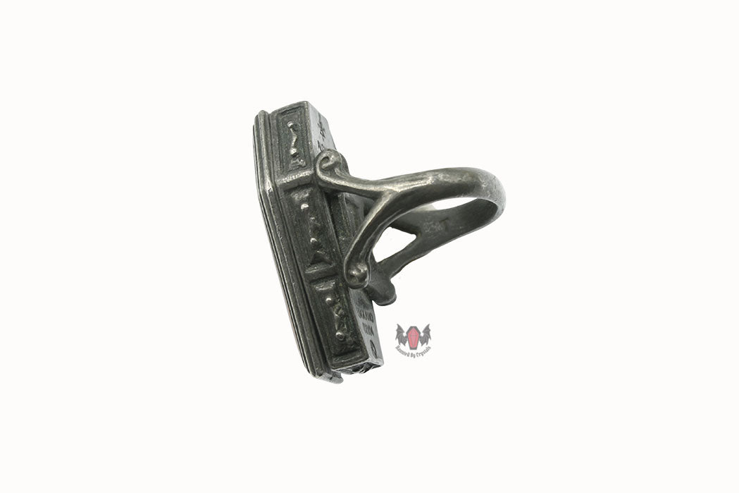 Immortal Kist R103 Size T Alchemy Gothic Coffin Ring 2004