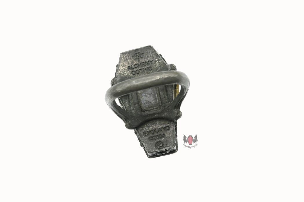 Immortal Kist R103 Size T Alchemy Gothic Coffin Ring 2004