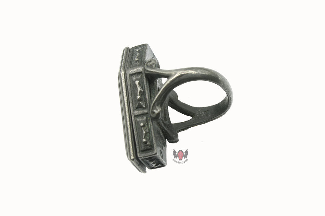 Immortal Kist R103 Size T Alchemy Gothic Coffin Ring 2004