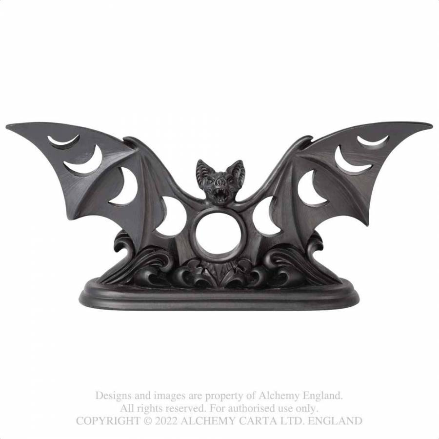 Lunaeca Bat Tea Light Holder V112 Alchemy Gothic