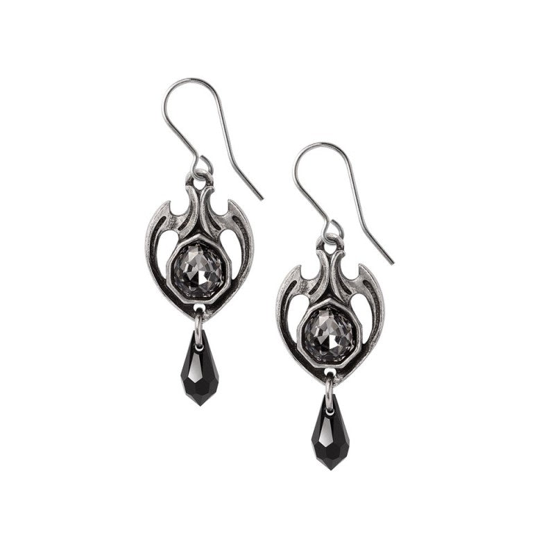 Midnight Memorial Earrings E489 Alchemy Gothic