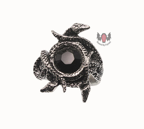 Nigrum Serpentis Ring R113 Size Y Alchemy Gothic