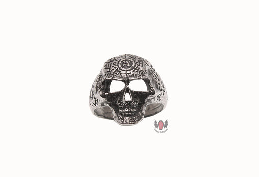Omega Skull Ring R122 Size T Alchemy Gothic