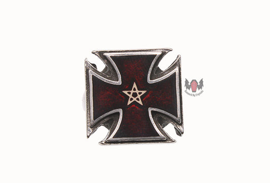 Pentacle Forme Ring R78 Size L Q T N W Y Alchemy Gothic