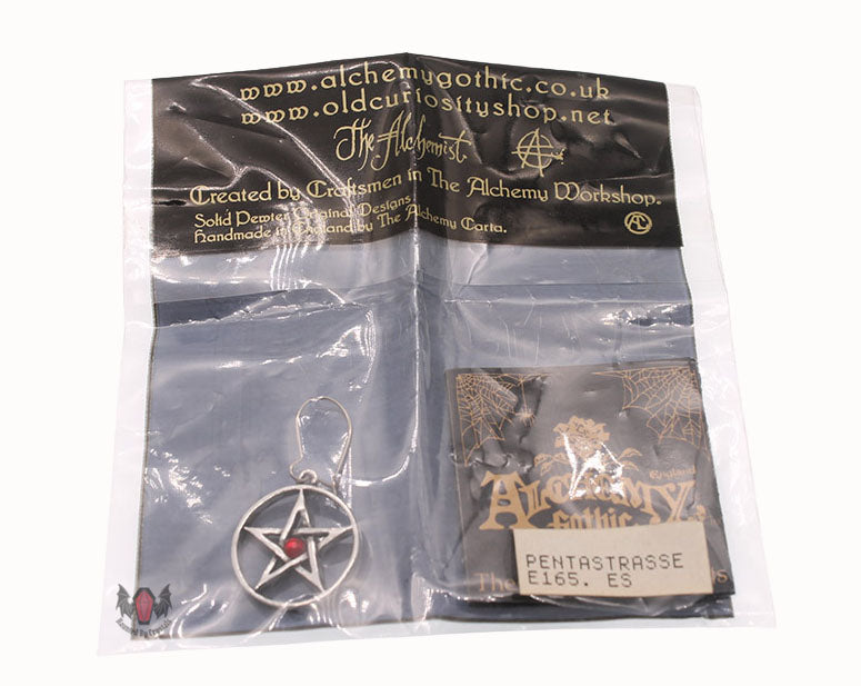 Pentastrasse Single Earring E165 Alchemy Gothic