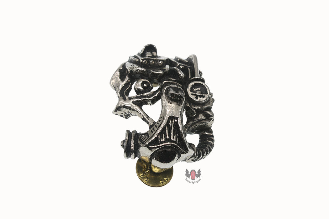 Cyborg Head Pin Badge Alchemy Gothic/Alchemy POKER