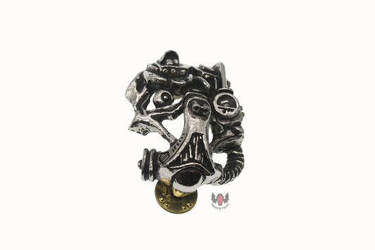 Cyborg Head Pin Badge Alchemy Gothic/Alchemy POKER