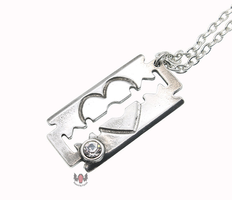 Romanticide Razor Necklace P460 Alchemy Gothic