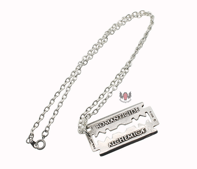 Romanticide Razor Necklace P460 Alchemy Gothic