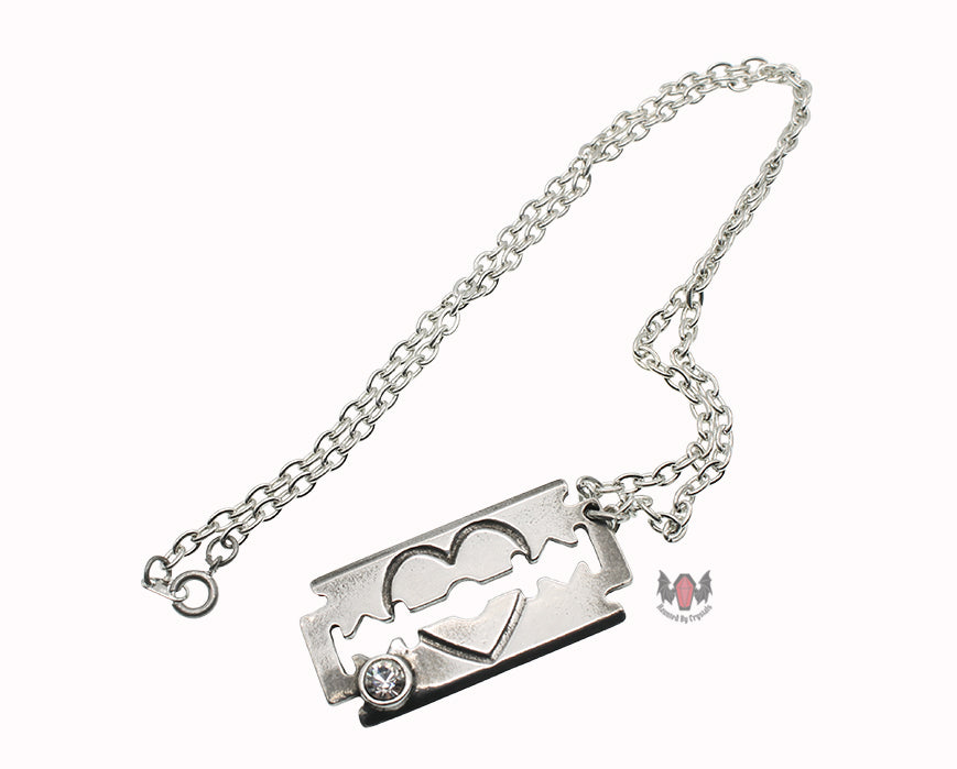 Romanticide Razor Necklace P460 Alchemy Gothic