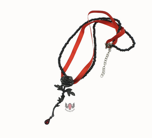 Rose of Passion Necklace P560 Alchemy Gothic