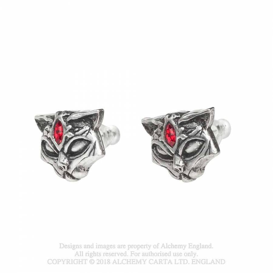 Sacred Cat Studs Earrings E406 Alchemy Gothic