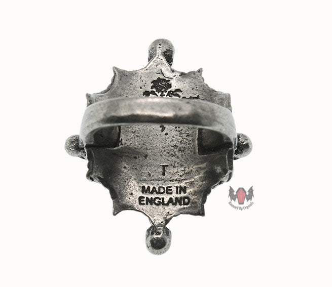 Saint Ankou's Shield Ring R159 Size T Alchemy Gothic