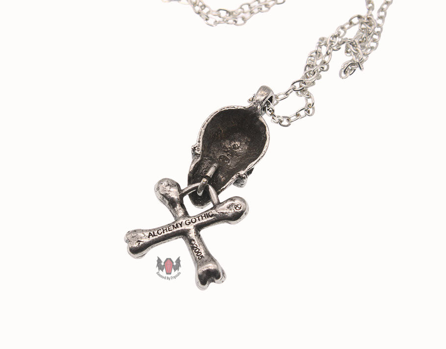 Skull & Bones Necklace P419 Alchemy Gothic