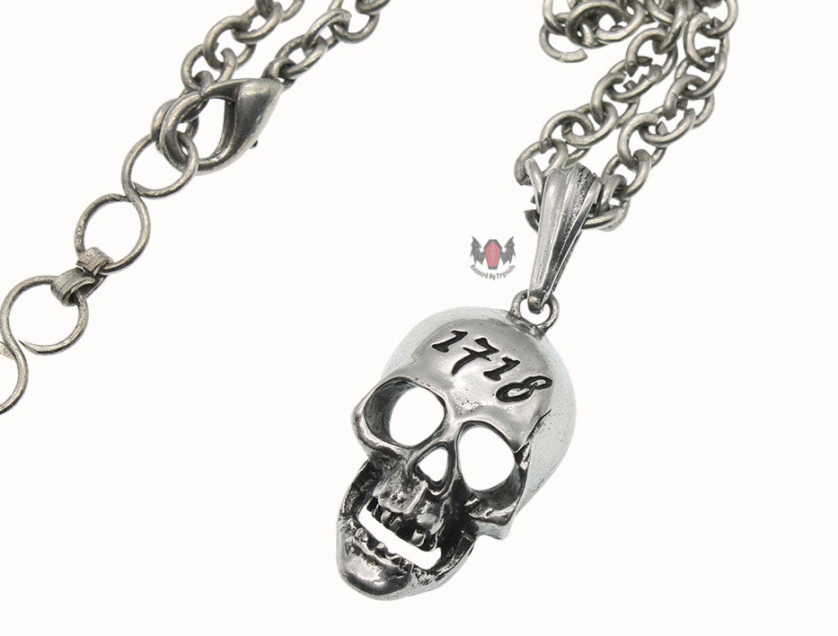 Skull Of Teach Necklace P480 2007 Alchemy Gothic (Curb Chain)