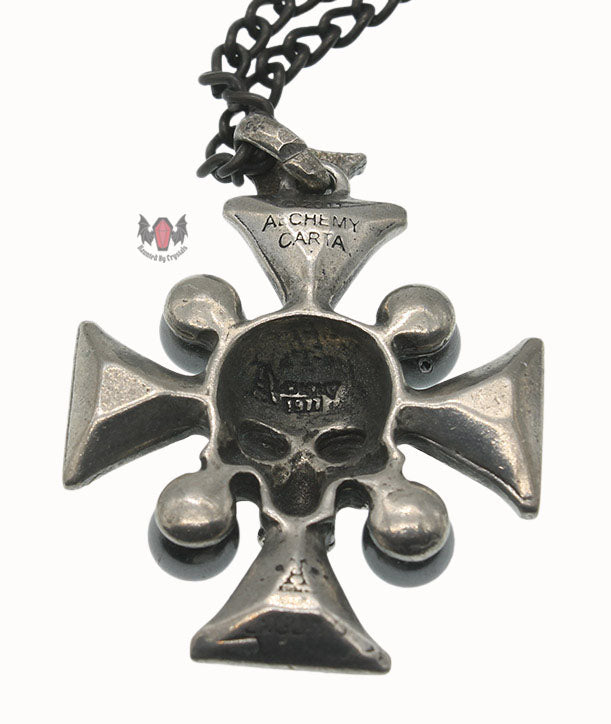 St John's Crystalbone Cross Necklace P627 Alchemy Gothic