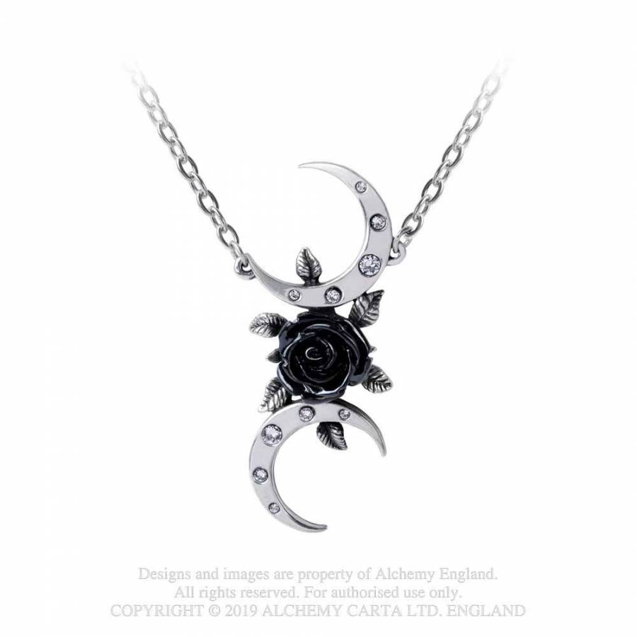 Black Goddess Necklace Alchemy Gothic P870