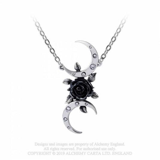 Black Goddess Necklace Alchemy Gothic P870