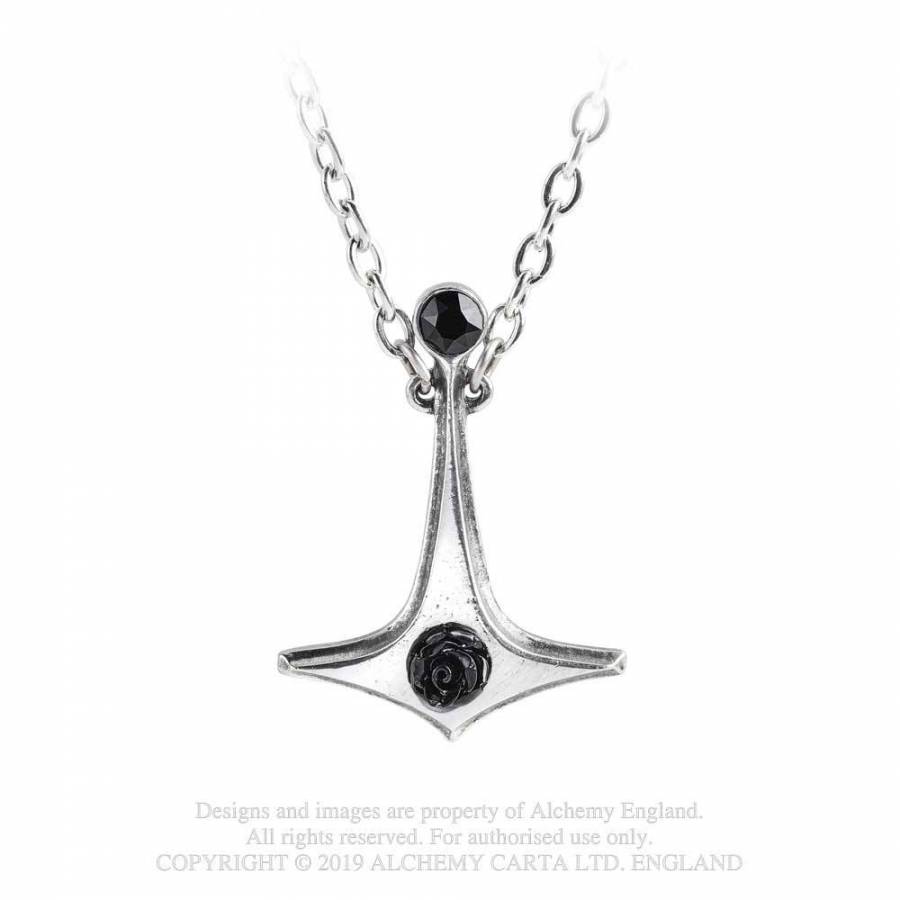 Thor's Rose Necklace P880 Alchemy Gothic