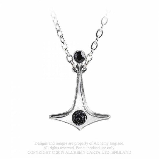 Thor's Rose Necklace P880 Alchemy Gothic