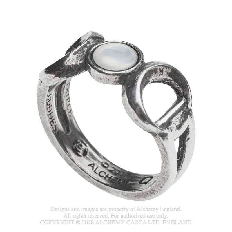 Triple Goddess Ring R219 Alchemy Gothic