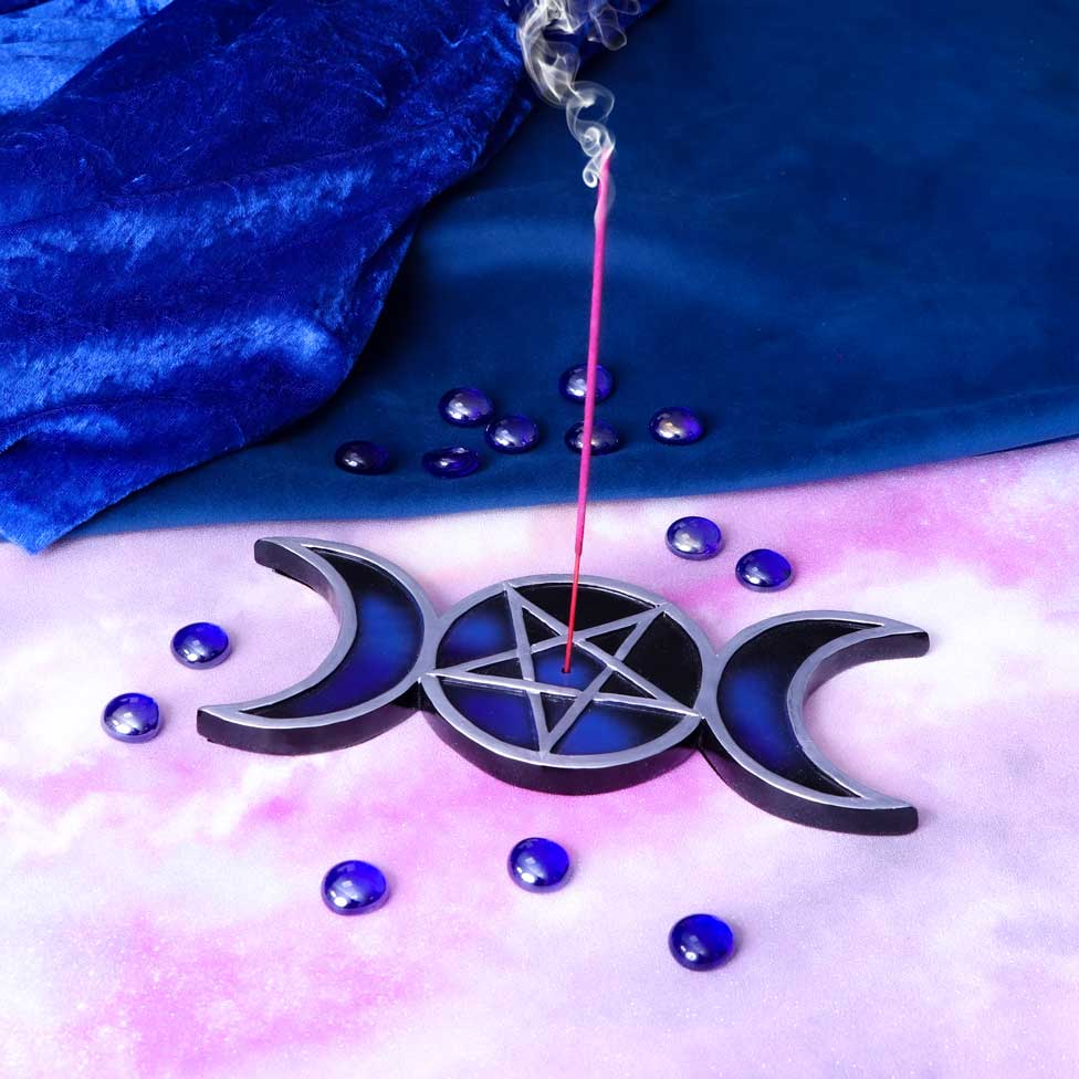 Triple Moon Incense Burner (Lunar)