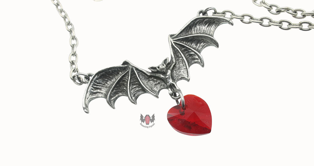Vampire Loveheart Necklace P802 Alchemy Gothic
