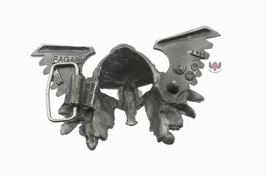 Viking Helmet Belt Buckle Dark 1994 PAGAN Pewter