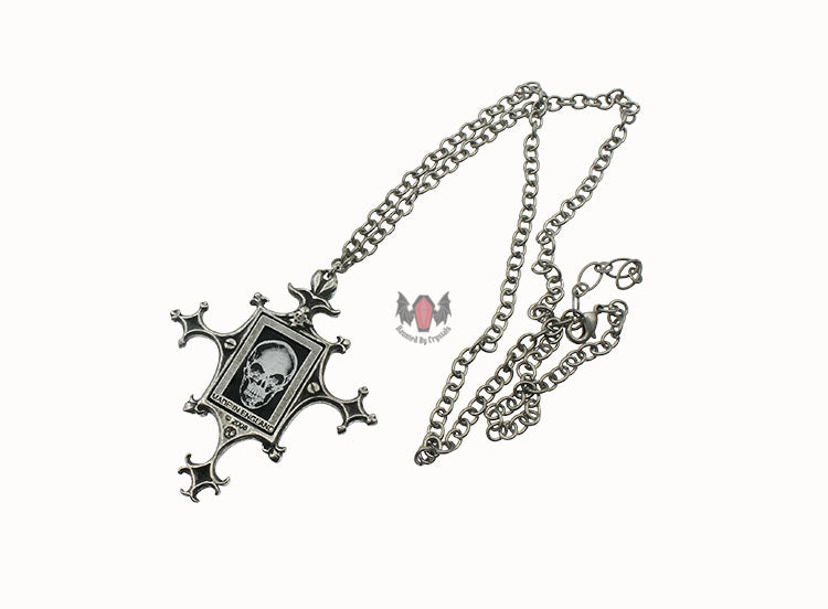 Proto-X-Ray Cross Necklace P543 Alchemy Gothic