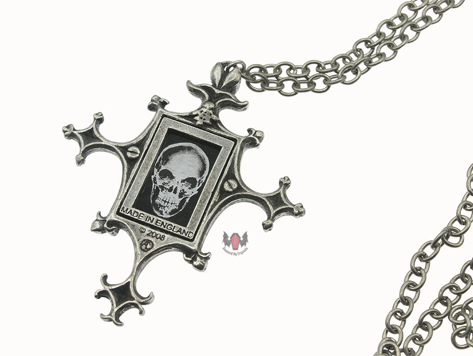 Proto-X-Ray Cross Necklace P543 Alchemy Gothic