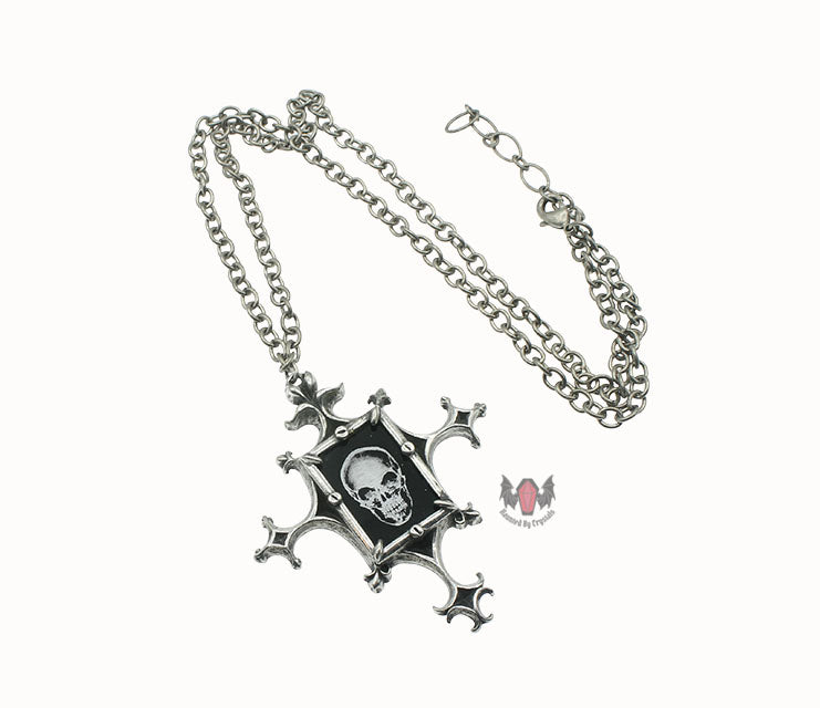 Proto-X-Ray Cross Necklace P543 Alchemy Gothic