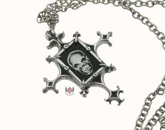 Proto-X-Ray Cross Necklace P543 Alchemy Gothic